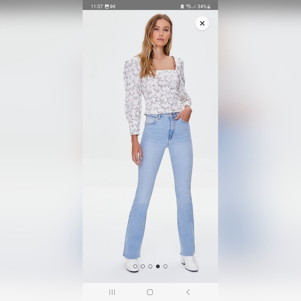 Floral Print line top